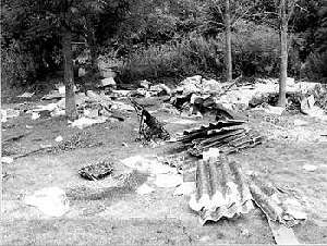 Some of the rubbish left at Colt Hill (20k)